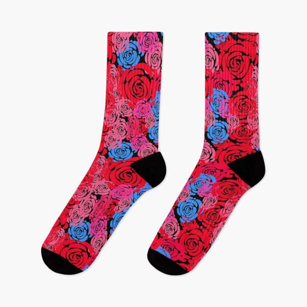 Item preview, Hand-drawn Orange, Blue, and Pink Roses designed and sold by Victoria Rose.