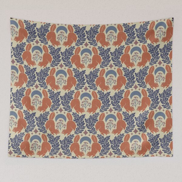 Item preview, Evening Harmony: Beavers in Deep Blue, Purple, and Sunset Pink designed and sold by OzdeBayer.