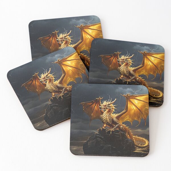 Artikelvorschau, Goldener Drache entworfen und verkauft von designJasmin.