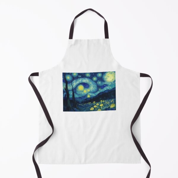 Item preview, Blue Starry Night - Magic Mushroom Forest #7 designed and sold by Scarlet Swan.