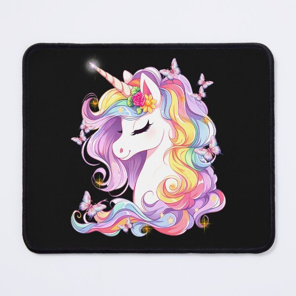 Item preview, Cute rainbow colored unicorn, fantasy design designed and sold by LoneAngel.