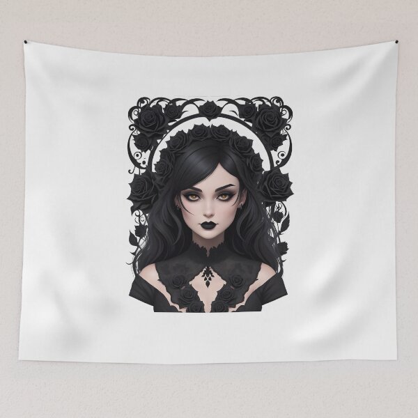 Item preview,  Girl Black Roses  designed and sold by Creative.Shop.