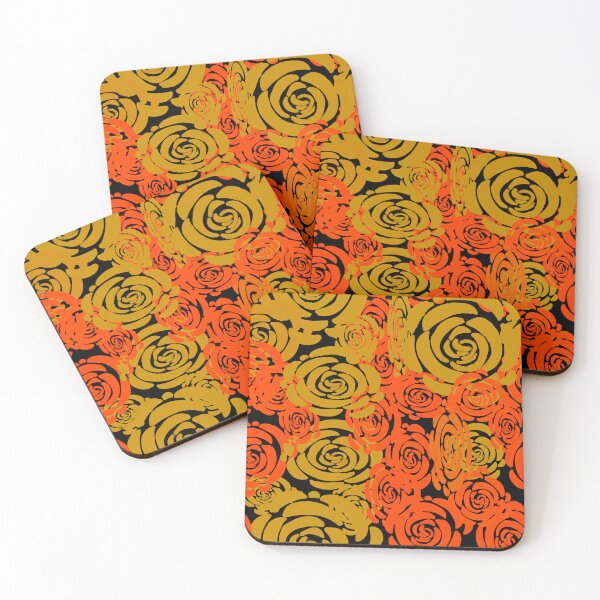 Item preview, Hand-drawn Orange and Gold Roses designed and sold by Victoria Rose.