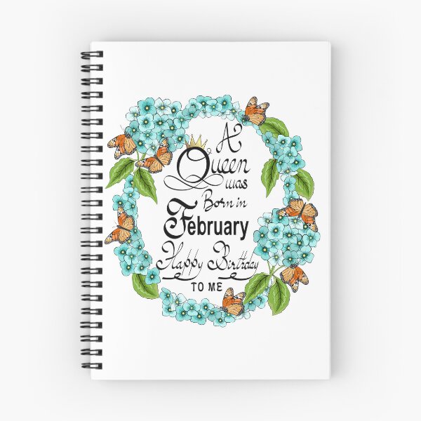 Item preview, A Queen Was Born In February Happy Birthday To You designed and sold by Ayesha Saleem.
