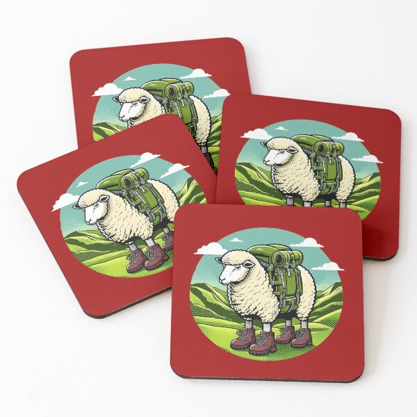 Item preview, Hiking Sheep Pop Art designed and sold by PickledjoArt.