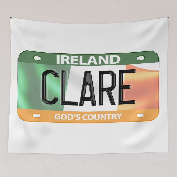Item preview, Clare Ireland Irish USA Canada License Plate designed and sold by REAL IRISH GIFTS.
