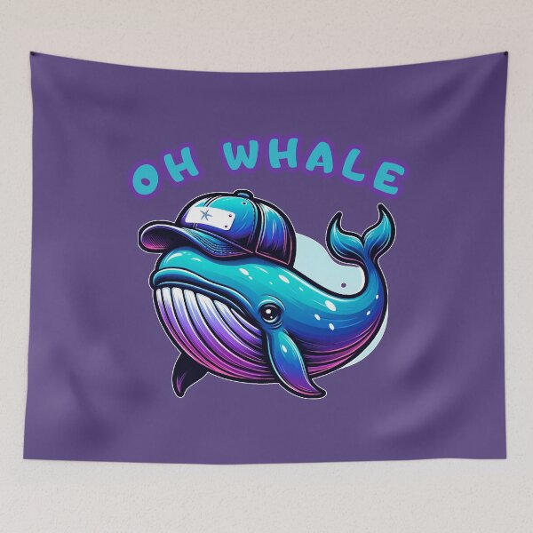 Item preview, Oh Whale Funny Saying of Oh Well designed and sold by PrintsByLoVi.