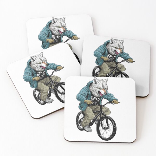 Item preview, Wolf on a Bike designed and sold by VirtualArtGuy.