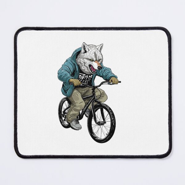 Item preview, Wolf on a Bike designed and sold by VirtualArtGuy.