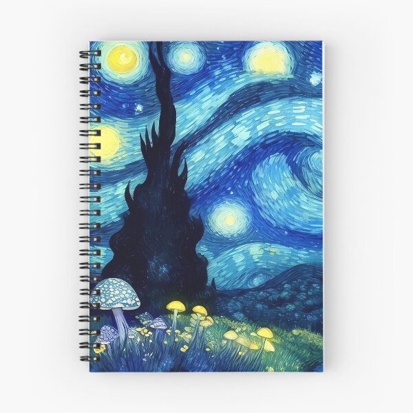 Artikelvorschau, Blaue Sternennacht – Zauberpilzwald Nr. 8 entworfen und verkauft von Scarlet Swan.
