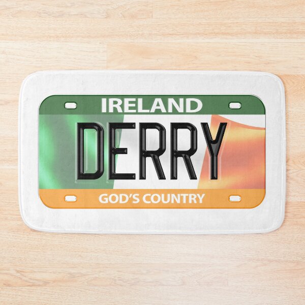 Item preview, Derry Ireland Irish USA Canada License Plate designed and sold by REAL IRISH GIFTS.