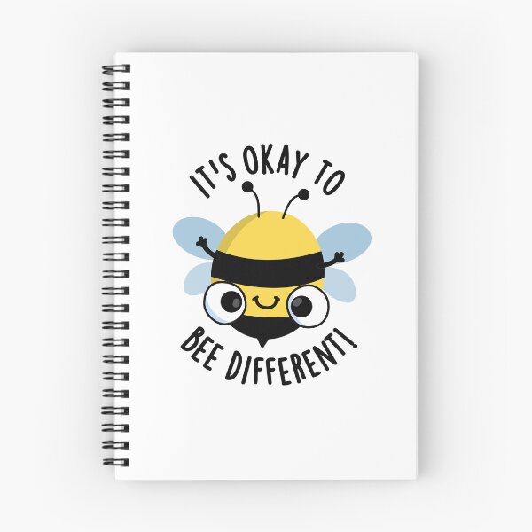 Item preview, It's Okay To Bee Different Funny Bug Pun  designed and sold by punnybone.