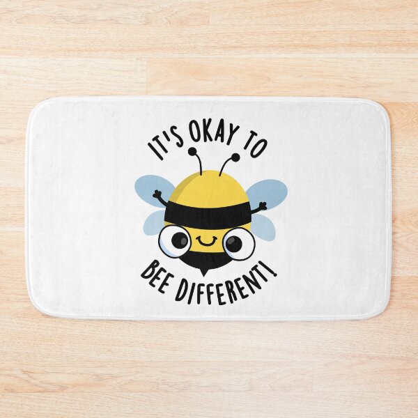Item preview, It's Okay To Bee Different Funny Bug Pun  designed and sold by punnybone.