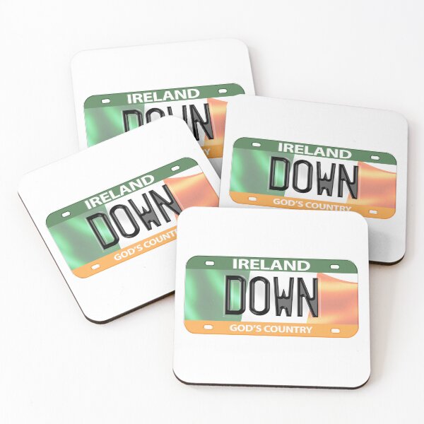 Item preview, Down Ireland Irish USA Canada License Plate designed and sold by REAL IRISH GIFTS.