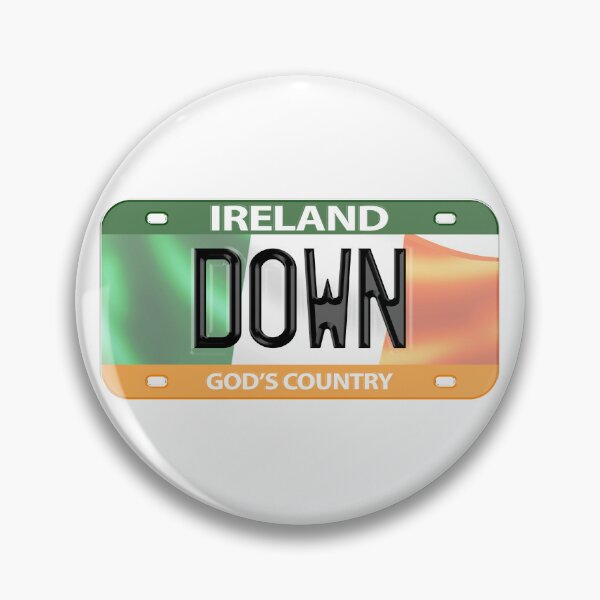 Item preview, Down Ireland Irish USA Canada License Plate designed and sold by REAL IRISH GIFTS.