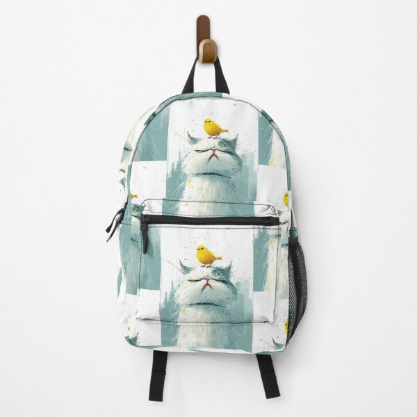 Item preview, Annoyed Cat in a Canary Hat: Minimalistic Expression designed and sold by Piotrek0001.