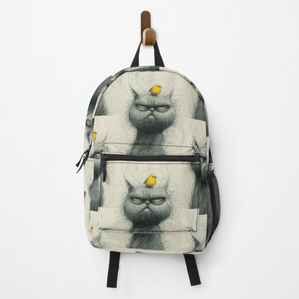 Item preview, Annoyed Cat in a Canary Hat: Minimalistic Expression designed and sold by Piotrek0001.