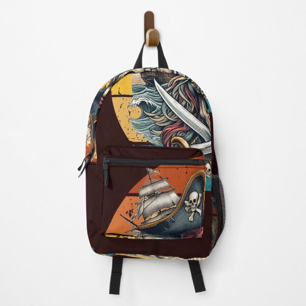 Item preview, Pirate skull, vintage, retro designed and sold by Wallisart.