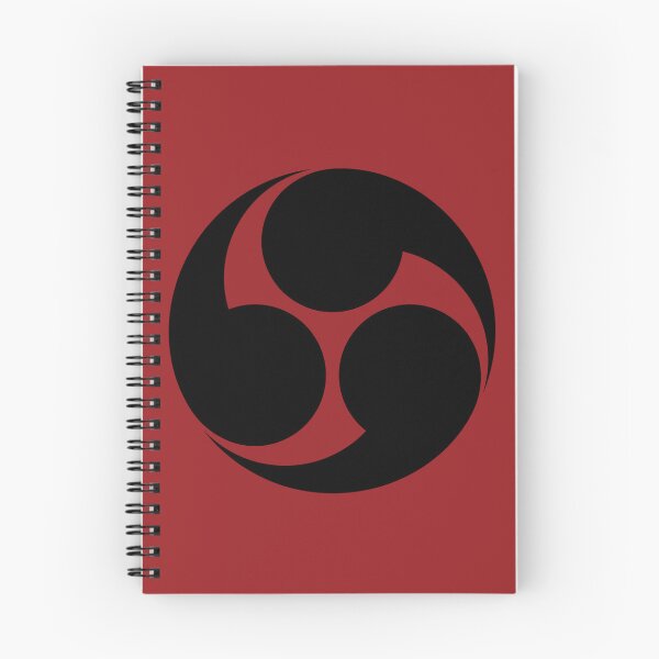 Item preview, Traditional Japanese Samurai crest: Clockwise Three Tomoe - Lacquer Red designed and sold by Onigokko.