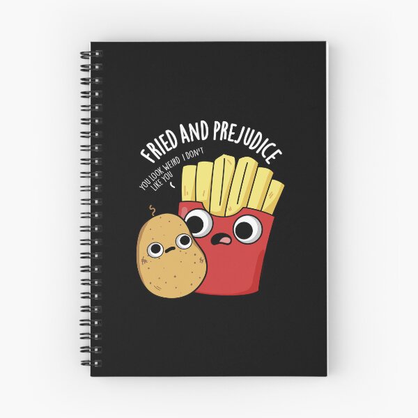 Item preview, Fried And Prejudice Funny Fries Pun (Dark BG) designed and sold by punnybone.