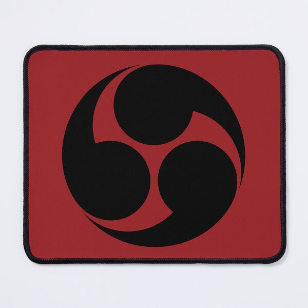 Item preview, Traditional Japanese Samurai crest: Clockwise Three Tomoe - Lacquer Red designed and sold by Onigokko.