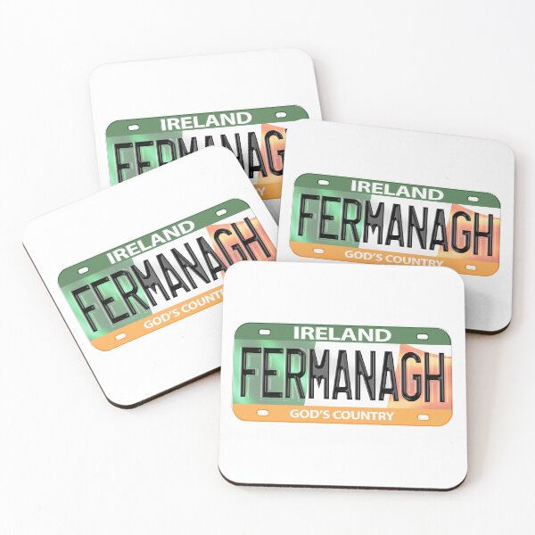 Item preview, Fermanagh Ireland Irish USA Canada License Plate designed and sold by REAL IRISH GIFTS.