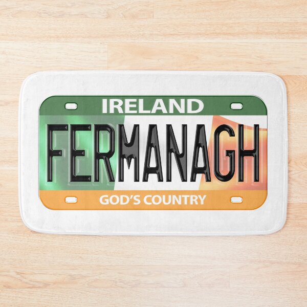 Artikelvorschau, Fermanagh Irland Irisch USA Kanada Nummernschild entworfen und verkauft von REAL IRISH GIFTS.