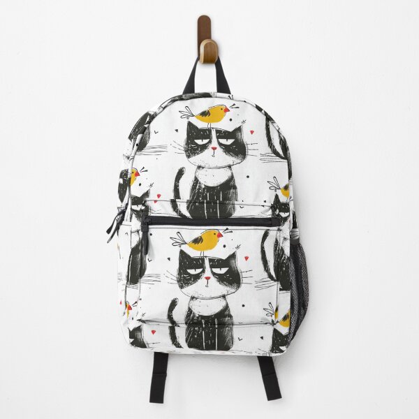 Item preview, Annoyed Cat in a Canary Hat: Minimalistic Expression designed and sold by Piotrek0001.