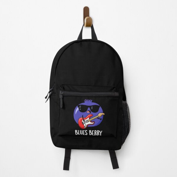 Item preview, Blues Berry Funny Fruit Pun (Dark BG) designed and sold by punnybone.