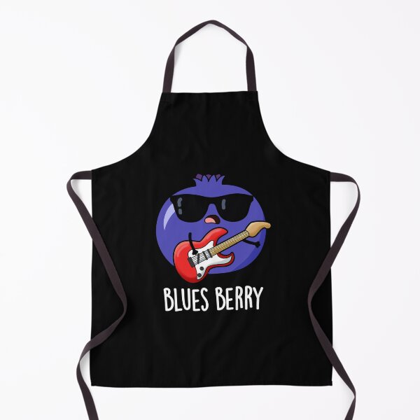 Item preview, Blues Berry Funny Fruit Pun (Dark BG) designed and sold by punnybone.