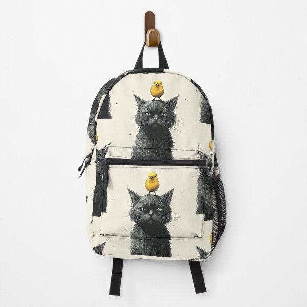 Item preview, Annoyed Cat in a Canary Hat: Minimalistic Expression designed and sold by Piotrek0001.