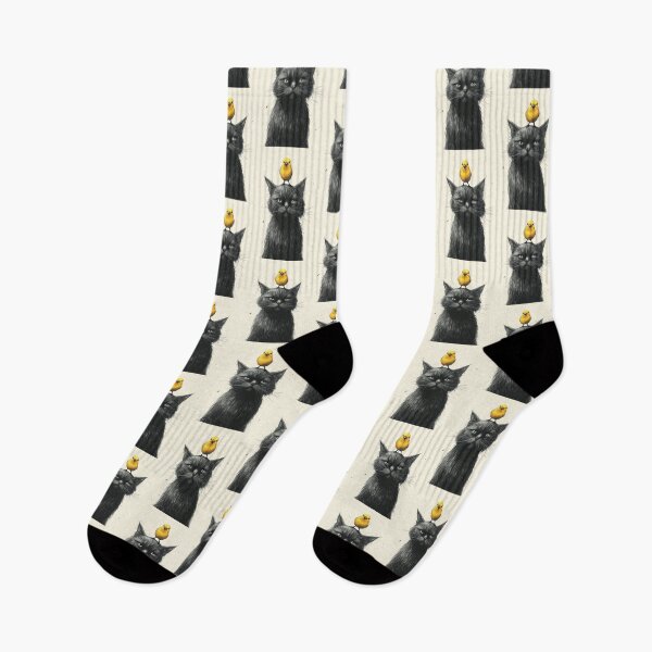 Item preview, Annoyed Cat in a Canary Hat: Minimalistic Expression designed and sold by Piotrek0001.