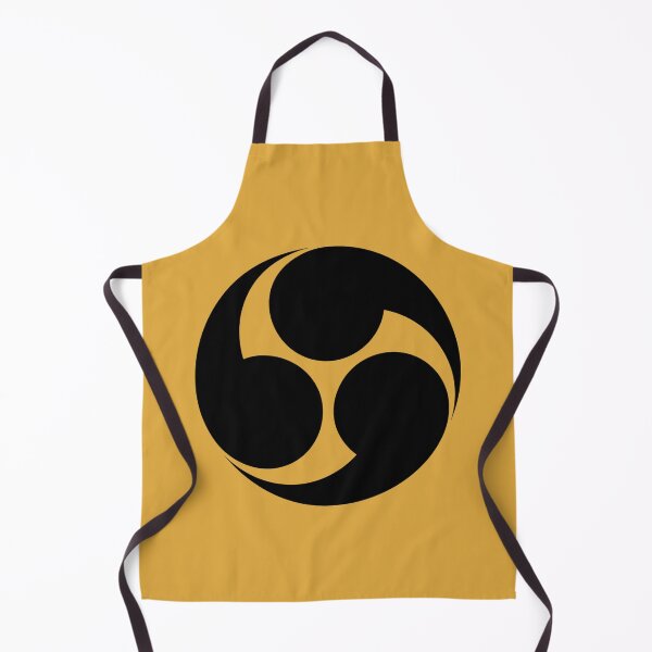 Item preview, Traditional Japanese Samurai crest: Clockwise Three Tomoe - Yellow/Gold designed and sold by Onigokko.