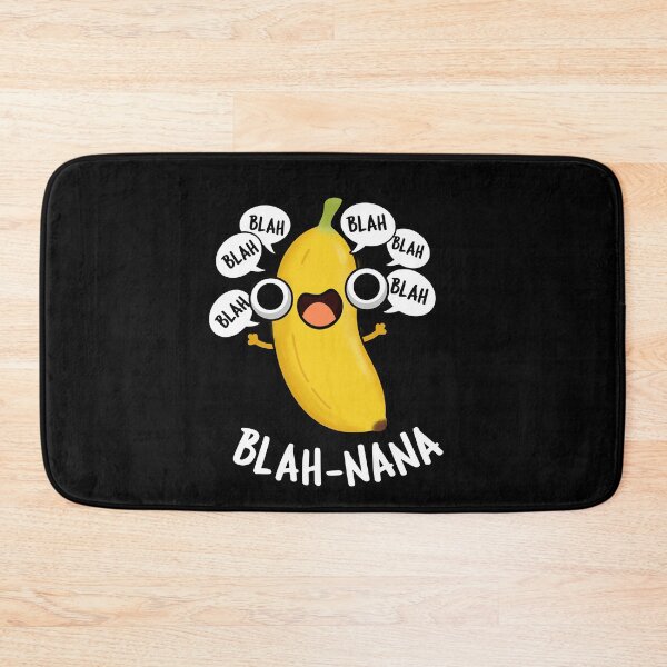 Item preview, Blah-nana Funny Banana Pun (Dark BG) designed and sold by punnybone.