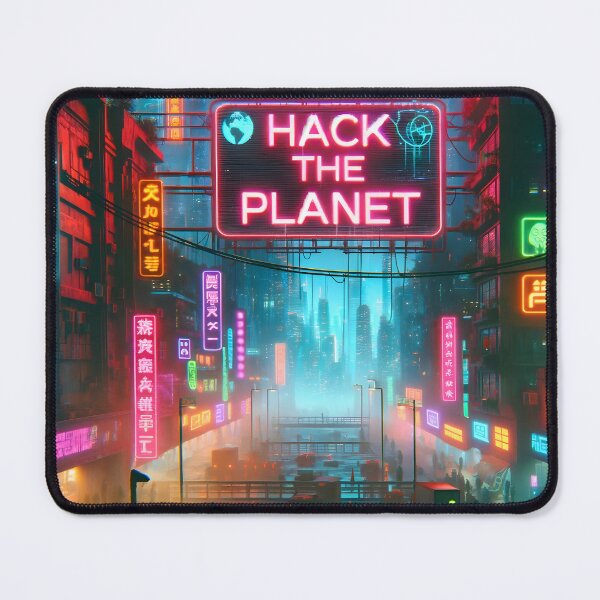 Item preview, Neon Rebellion : 'Hack the Planet' Cityscape designed and sold by Norgen.
