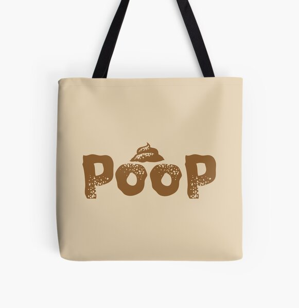 Poop All Over Print Tote Bag
