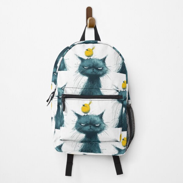 Item preview, Annoyed Cat in a Canary Hat: Minimalistic Expression designed and sold by Piotrek0001.