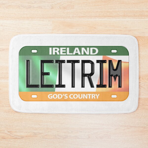 Item preview, Leitrim Ireland Irish USA Canada License Plate designed and sold by REAL IRISH GIFTS.