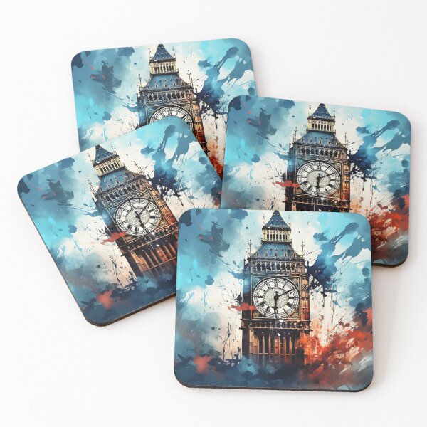 Item preview,  Big Ben in a Whirl of Colors designed and sold by Gravitylessarts.