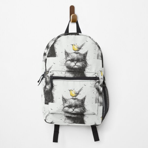Item preview, Annoyed Cat in a Canary Hat: Minimalistic Expression designed and sold by Piotrek0001.