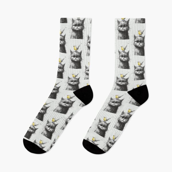 Item preview, Annoyed Cat in a Canary Hat: Minimalistic Expression designed and sold by Piotrek0001.