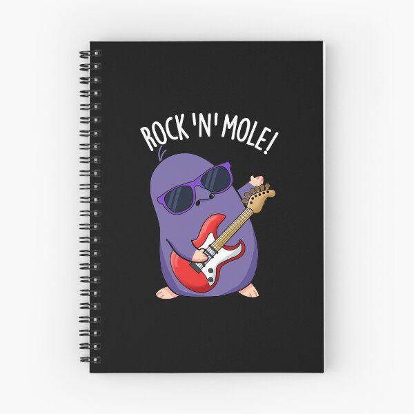 Item preview, Rock N Mole Funny Animal Pun (Dark BG) designed and sold by punnybone.