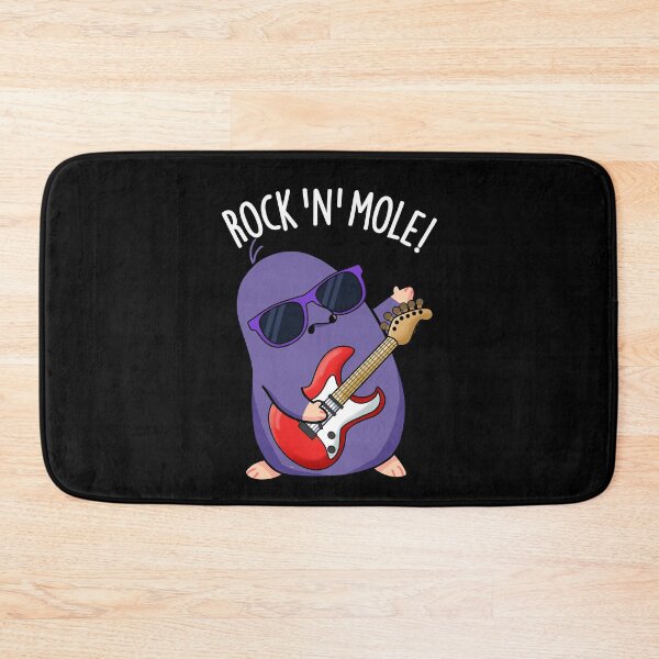Item preview, Rock N Mole Funny Animal Pun (Dark BG) designed and sold by punnybone.