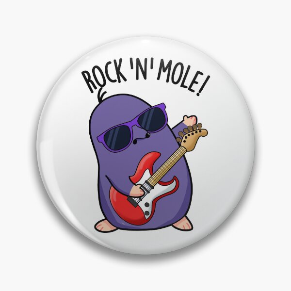 Item preview, Rock N Mole Funny Animal Pun designed and sold by punnybone.