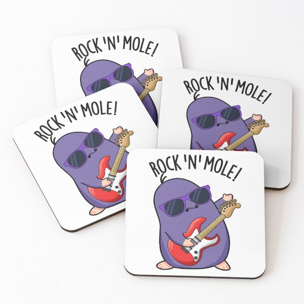 Item preview, Rock N Mole Funny Animal Pun designed and sold by punnybone.