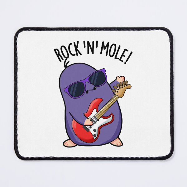 Item preview, Rock N Mole Funny Animal Pun designed and sold by punnybone.