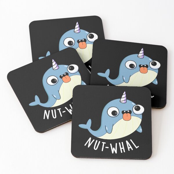 Item preview, Nut-whal Funny Narwhal Pun (Dark BG) designed and sold by punnybone.