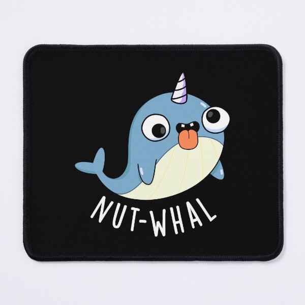 Item preview, Nut-whal Funny Narwhal Pun (Dark BG) designed and sold by punnybone.