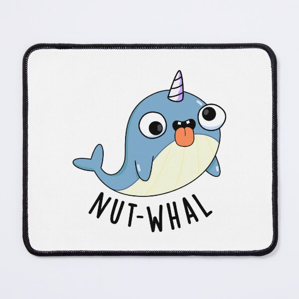 Item preview, Nut-whal Funny Narwhal Pun designed and sold by punnybone.