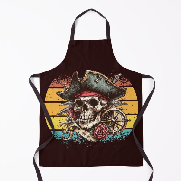Item preview, Pirate skull, vintage, retro designed and sold by Wallisart.